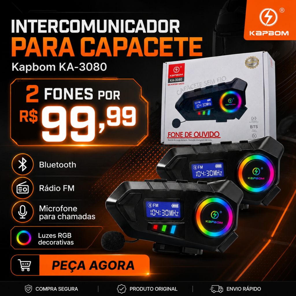 2 Intercomunicador Para Capacete