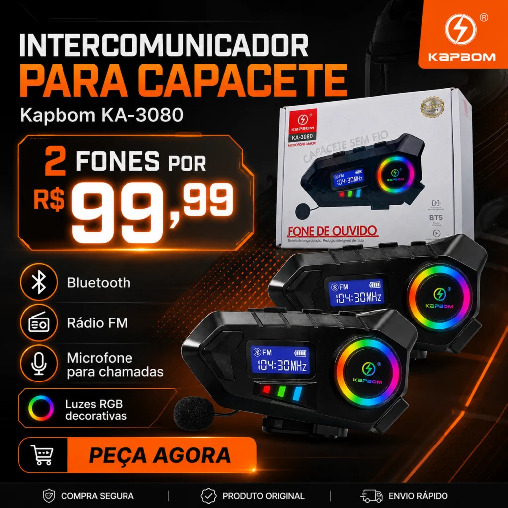 2 Intercomunicador Para Capacete