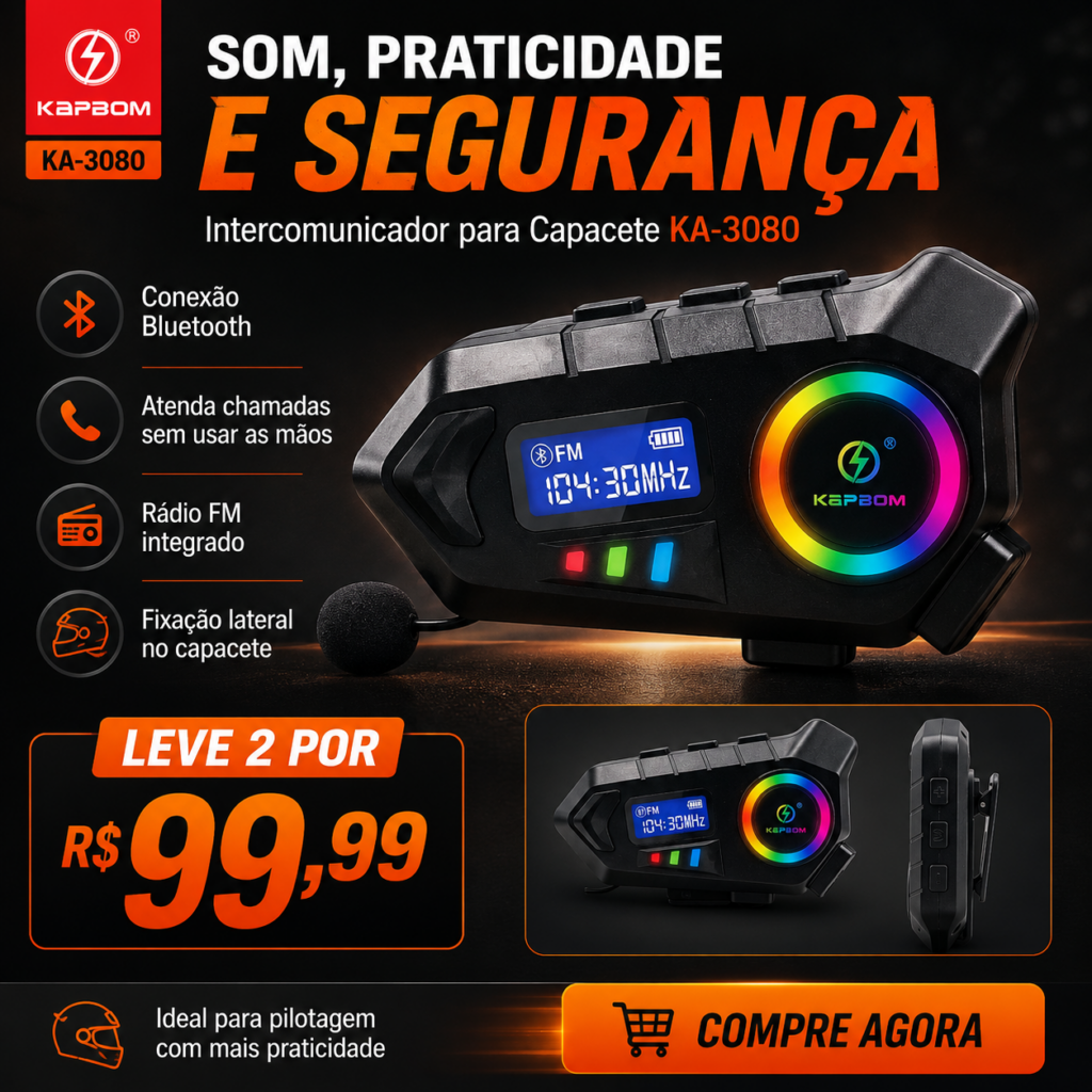 2 Intercomunicador Para Capacete