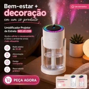 Umidificador Projetor De Estrela Mo-Jc-C28