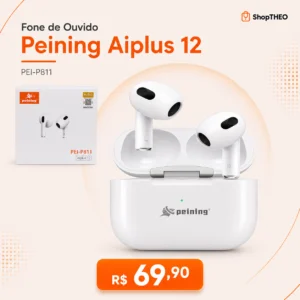 Fone de Ouvido Bluetooth Peining Aiplus 12 PEI-P811 com Microfone