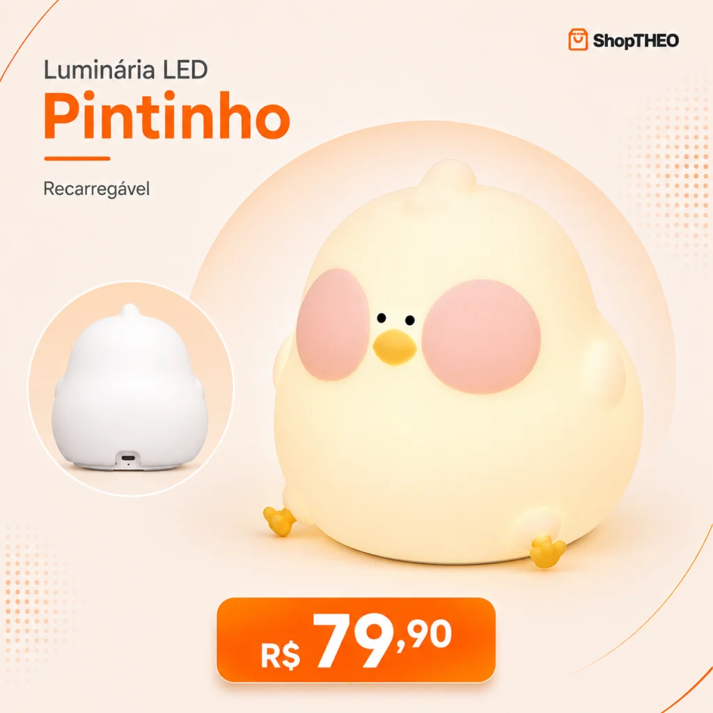 Luminária de Silicone Pato RGB It Blue AKL-L006 com 7 Cores