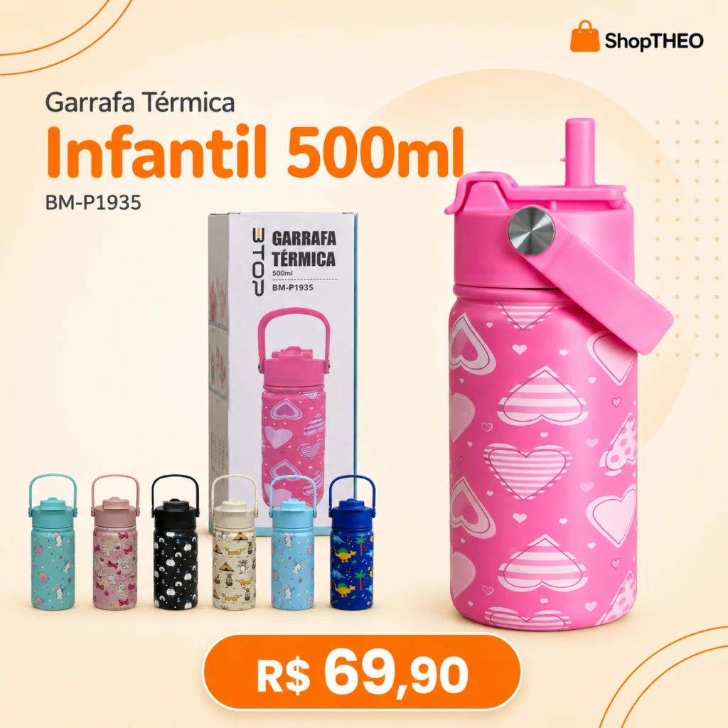 Garrafa Infantil Estampada 500Ml Bm-P1935