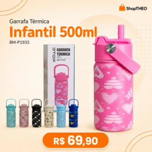 Garrafa Infantil Estampada 500Ml Bm-P1935