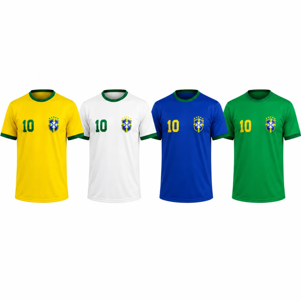 Kit com 12 Camisetas do Brasil Dry Fit para Torcida, Eventos e Revenda