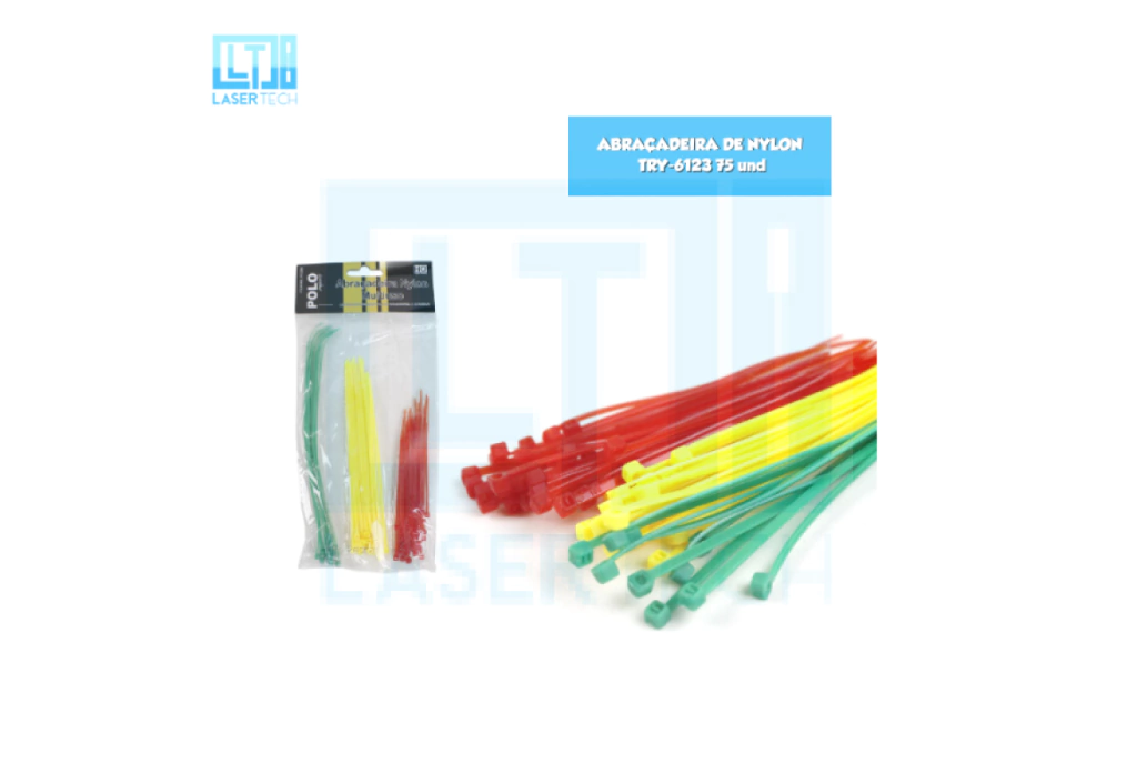 Abraçadeira De Nylon Try-6123 75 Und