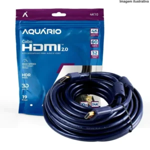 Cabo Hdmi 2.0 4K De 10 Metros Aquário 4K10