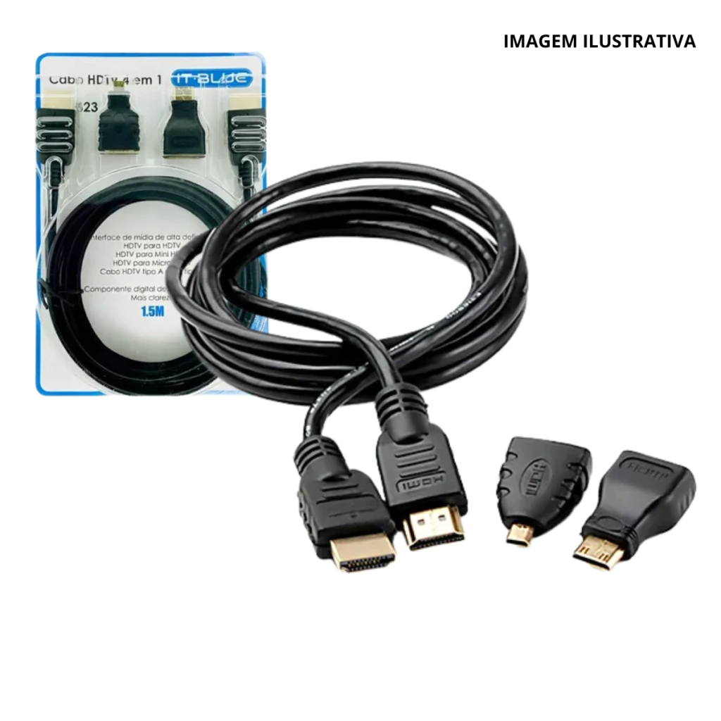 Cabo Hdmi 4 Em 1 1.5M Le-6623