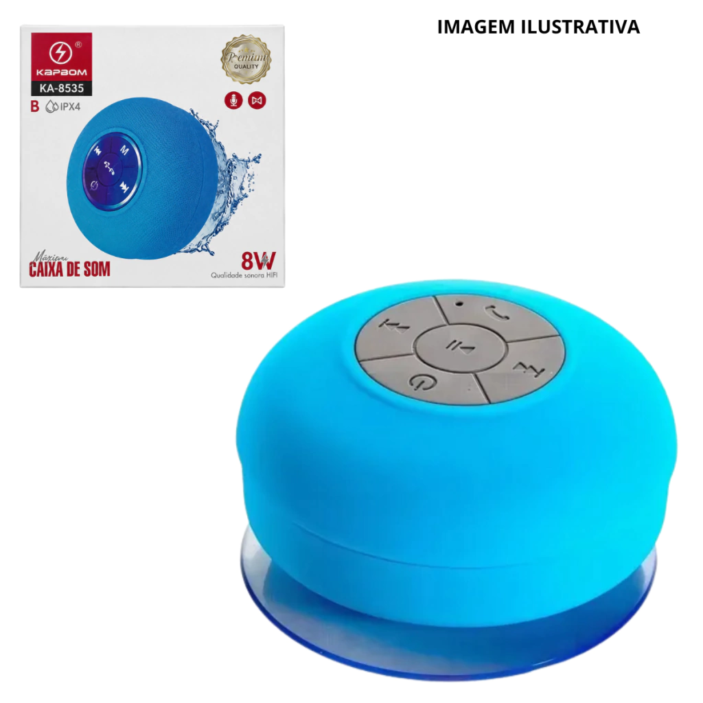 Caixa De Som Banheiro A Prova D Agua Al-06 Ka-8535
