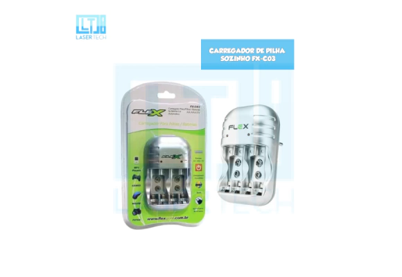Carregador De Pilha Sozinho Fx-C03