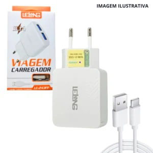 Carregador De Viagem Ios Le-242Fp Le-233Fp Le-230Fp