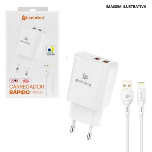 Carregador Rapido Ios 3.6 Peining Pei-214Ip