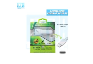Carregador Veicular Rapido 2.5 Tipo C Xc-Usb-C