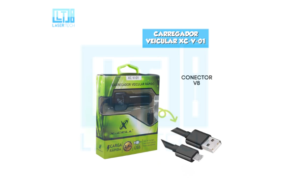 Carregador Veicular Rapido 2.5 V8 Xc-V-01