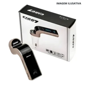 Carregador Veicular Bluetooth CARG7 Transmissor FM MP3 USB