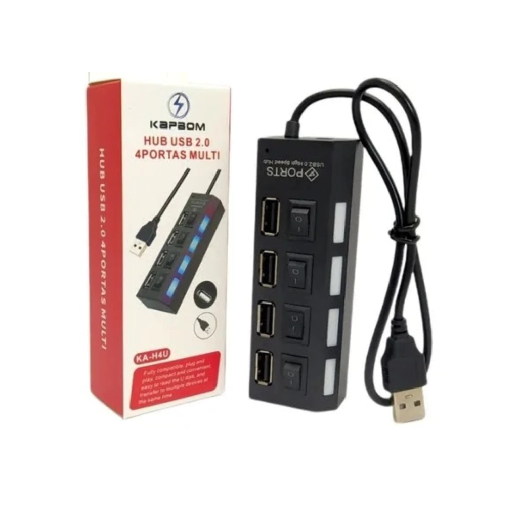 Hub Usb 2.0 4 Portas Ka-H4U Ley-21