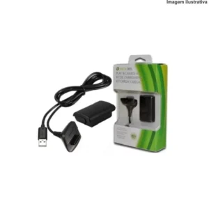 Kit Carregamento Bateria P/Controle Sem Fio X Box Kap-H360