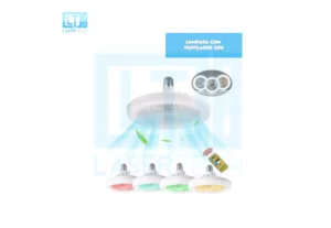 Lampada Com Ventilador 30W Led Smart