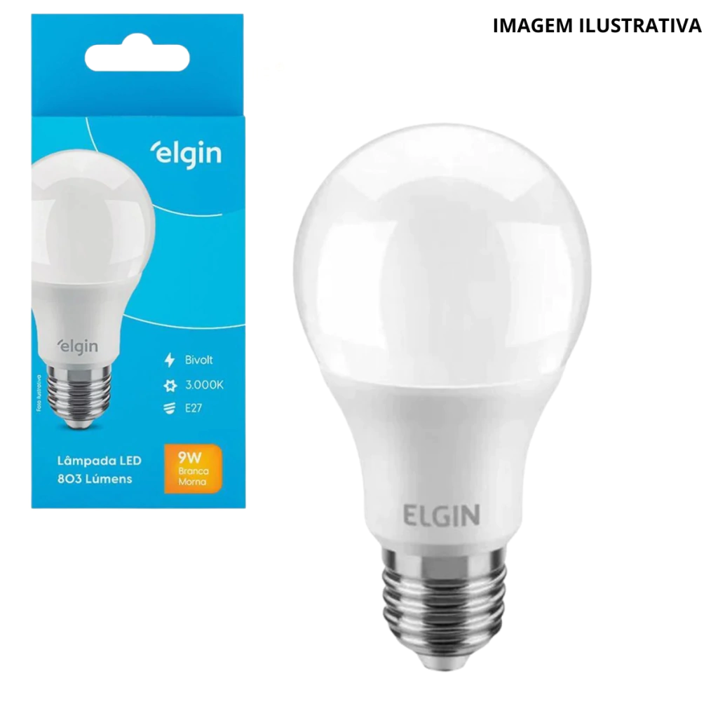 Lâmpada Led Branca Fria 12W Elgin Bled2F12Y1