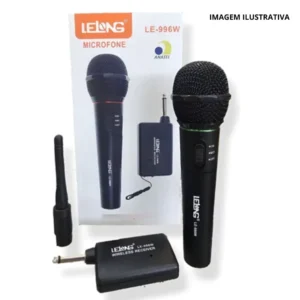 Microfone Sem Fio Le-996W