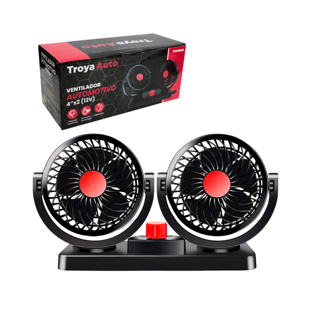 Mini Ventilador Automotivo Modo Duplo 12V Crs-1000 Try-0001