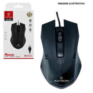 Mouse Optico Com Fio Ka-605