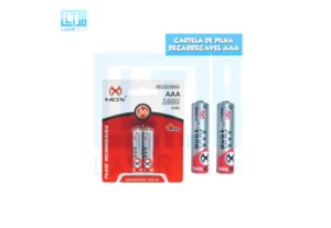 Pilha Aaa Recarregavel Com 2Und Mo-Aaa1000B2