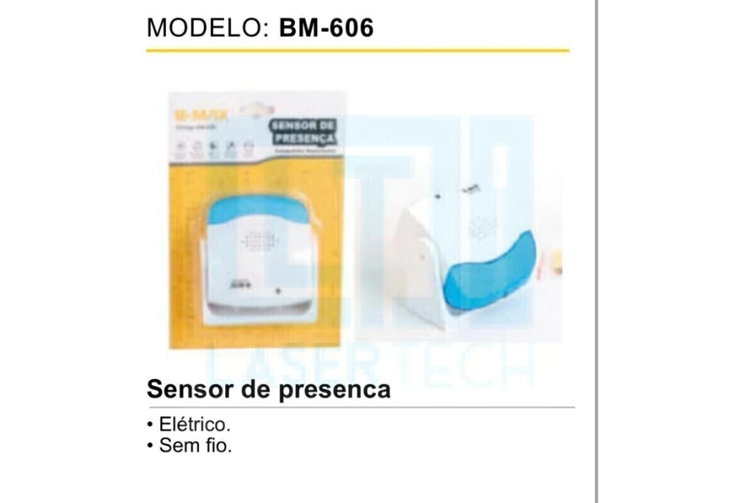 Sensor De Presença Bm-606 B-Max