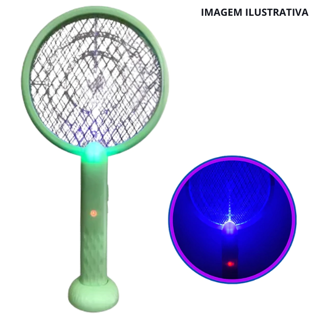Raquete Elétrica Com Luz Negra Harm-9902