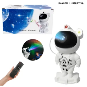 Projetor Astronauta C/ Cx De Som Constelacao Tk-08