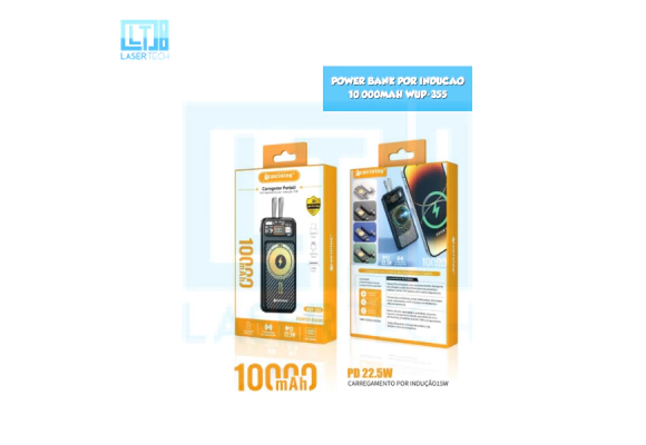 Power Bank Por Inducao 10.000Mah Wup-355