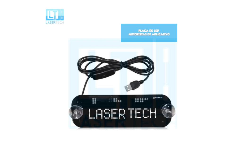 Placa De Led Motoristas De Aplicativo