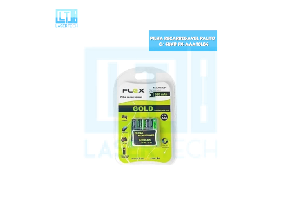 Pilha Recarregavel Palito C/ 4Und Fx-Aaa10Lb4