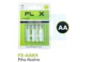 Pilha Alcalina C/ 4 Und Aa Comum Fx-Aak4