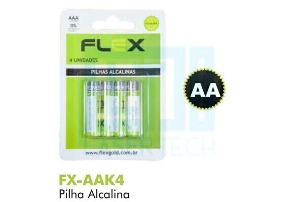 Pilha Alcalina C/ 4 Und Aa Comum Fx-Aak4