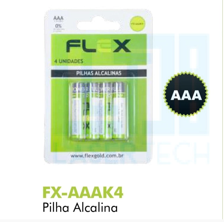 Pilha Alcalina C/ 4 Und Aaa Palito Fx-Aaak4 Fx-Aaaz4