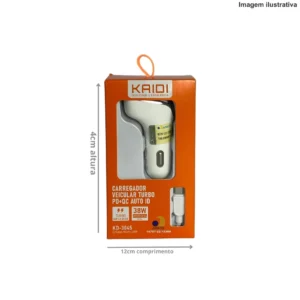 Carregador Veicular Turbo V8 38W Kd-304S