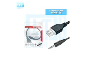 Cabo P2 Com Usb Femea Kap-Uh-38