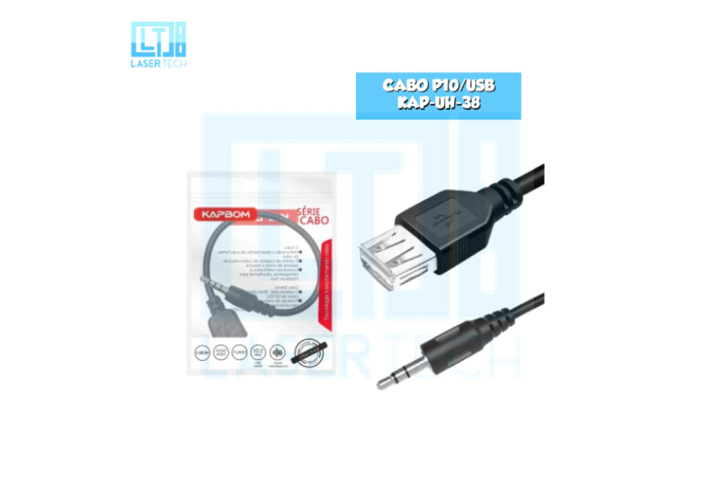 Cabo P2 Com Usb Femea Kap-Uh-38