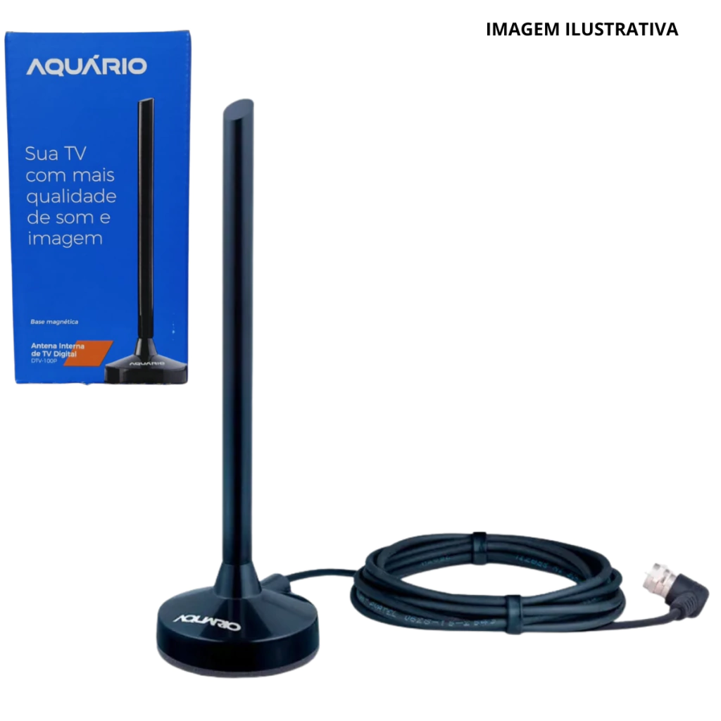 ANTENA INTERNA DIGITAL BASE MAGNETICA DTV-100P