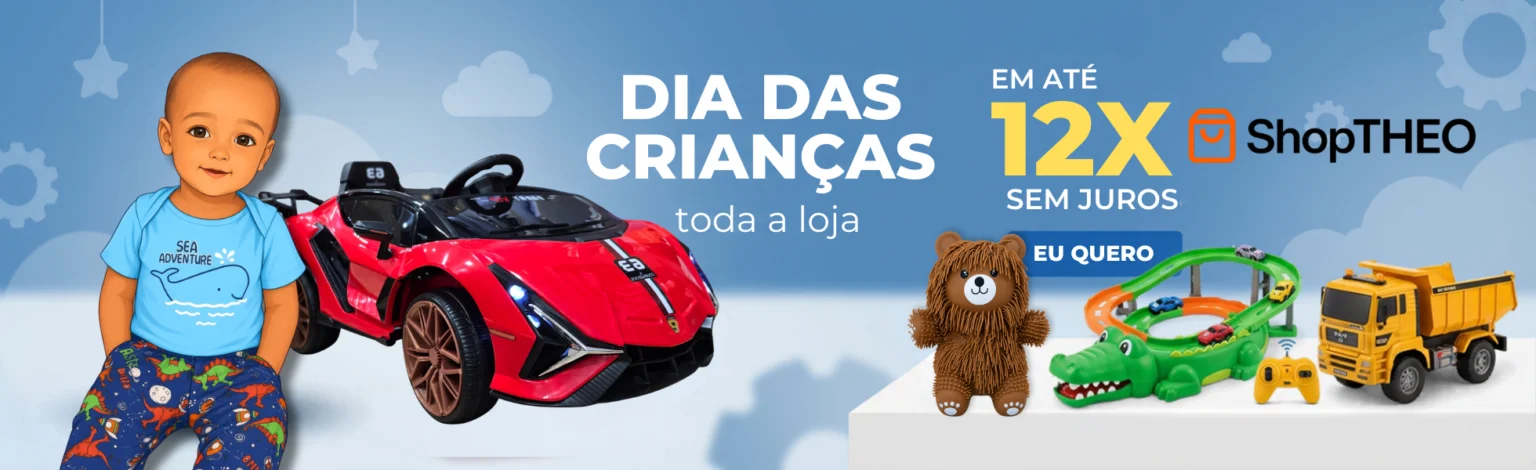 Dia das Crianças: brinquedos e presentes na ShopTHEO