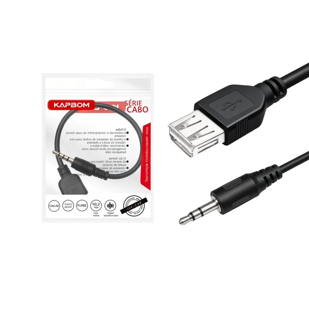 Cabo P2 Com Usb Femea Kap-Uh-38