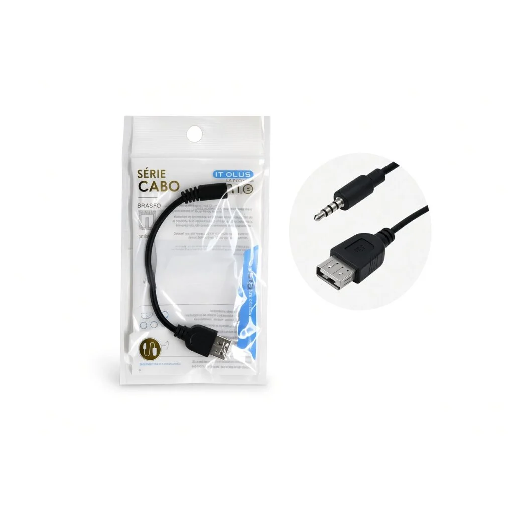 Cabo Usb Femea + P2 Macho Le-1012