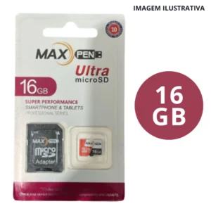 Cartão De Memória Maxpen Ultra 16Gb Micro Sd Adapter