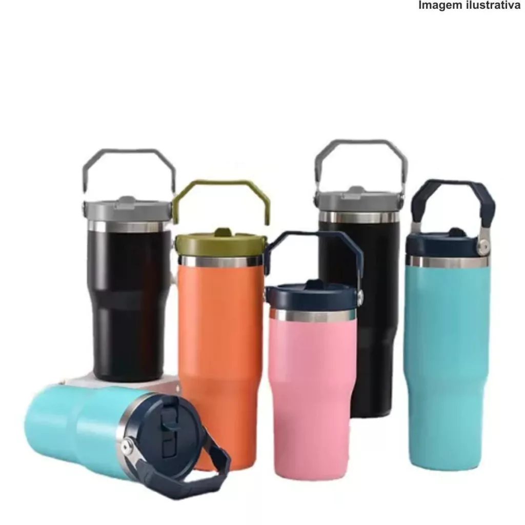 Copo Térmico Com Alça E Bico Insulated Mug 900Ml Wmshr-69