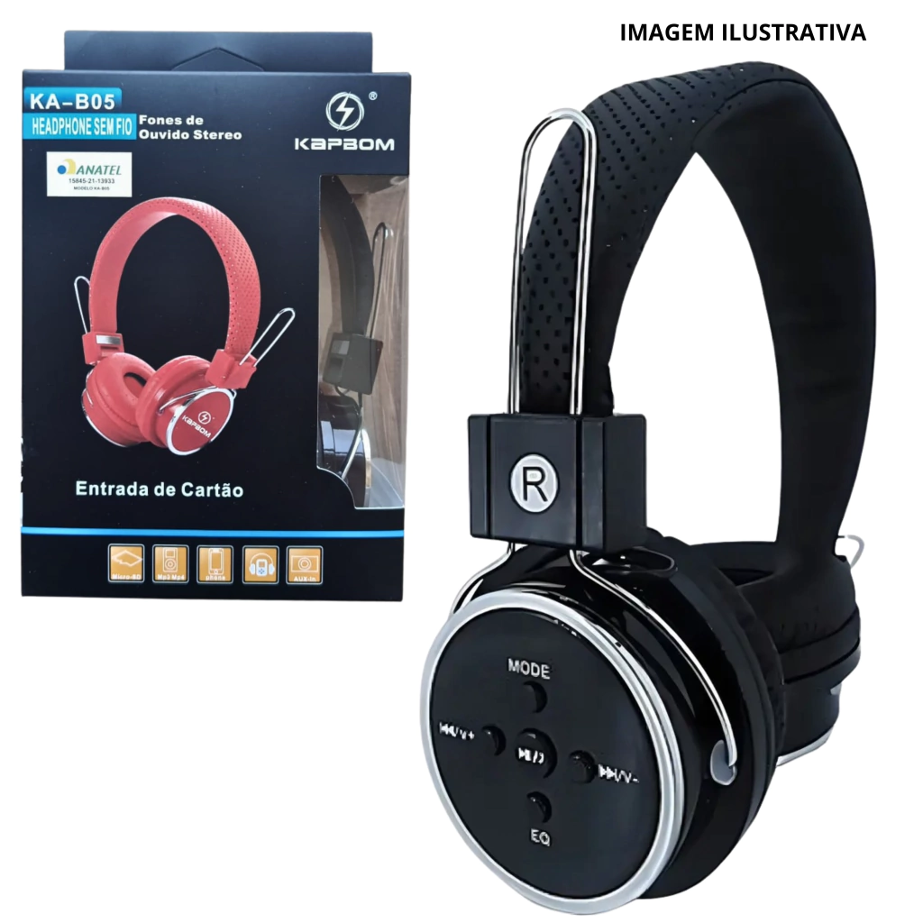 FONE HEADPHONES S/FIO LE-B05 KA-B05