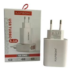 Fonte Para Celular C/ 3 Usb 5.1 Ka-5901
