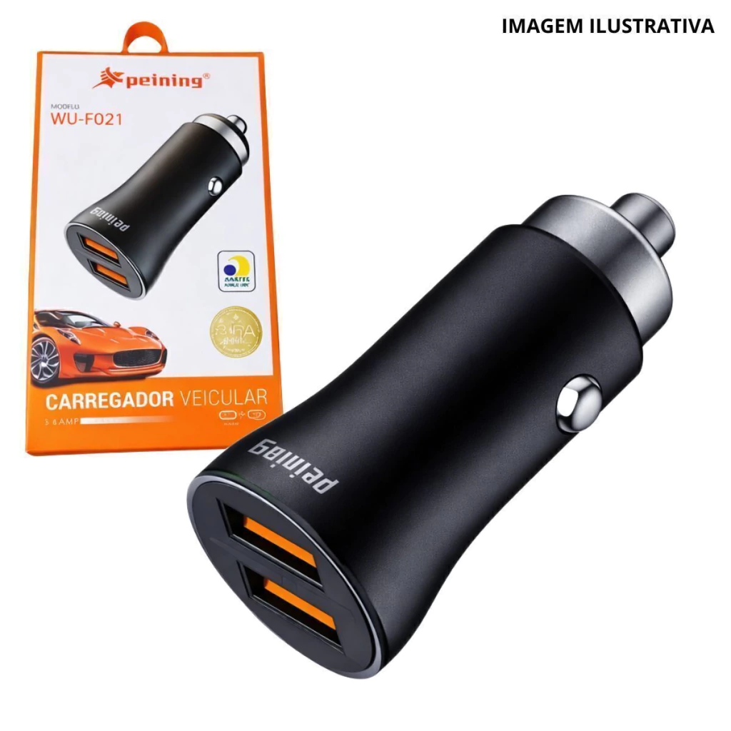 Fonte Veicular 2 Usb Wu-F021