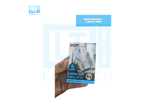 Fonte Veicular C/ 4 Usb Xc-V8Usb
