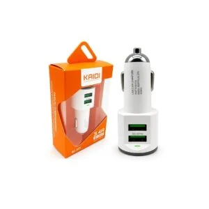 Fonte Veicular Dupla Portas Usb Kd-303